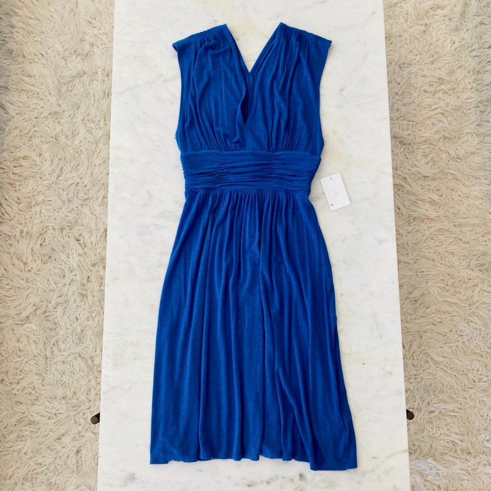Anthropologie Blue Midi Dress - Size Small
